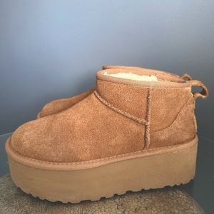 Platform Ultra Mini Uggs - Chestnut